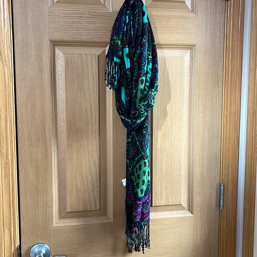 Isaac Mizrahi paisley scarf NWOT